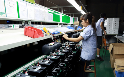 Shenzhen songrui electric door &amp; window systems Co., Ltd lini produksi pabrik
