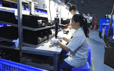 Shenzhen songrui electric door &amp; window systems Co., Ltd lini produksi pabrik