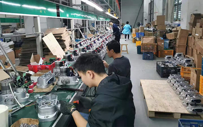 Shenzhen songrui electric door &amp; window systems Co., Ltd lini produksi pabrik