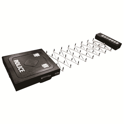 kualitas  Traffic Police Q235 Steel Traffic Roadblocks , 7m Portable Tyre Killer pabrik