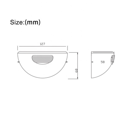 Aksesoris Gerbang Otomatis 24GHz ABS, Sensor Gerak Microwave 36V