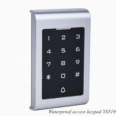 Keypad Gerbang Keamanan Kontrol Akses Keypad Paduan Seng Yang Kuat Dengan 2000 Unit Kontrol Akses Pengguna