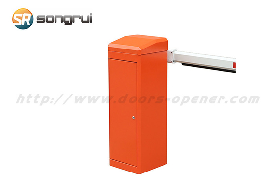 Orange BLDC Security Barrier Gate, 220V Traffic Barrier Gate