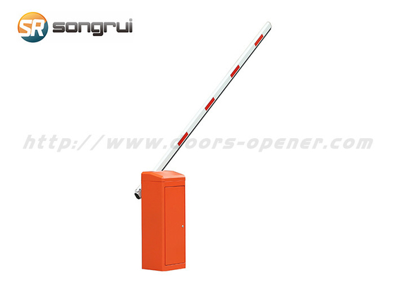 Orange BLDC Security Barrier Gate, 220V Traffic Barrier Gate