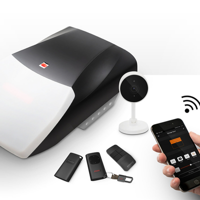 WiFi DC Motor 600N Pembuka Pintu Garasi Cadangan Baterai
